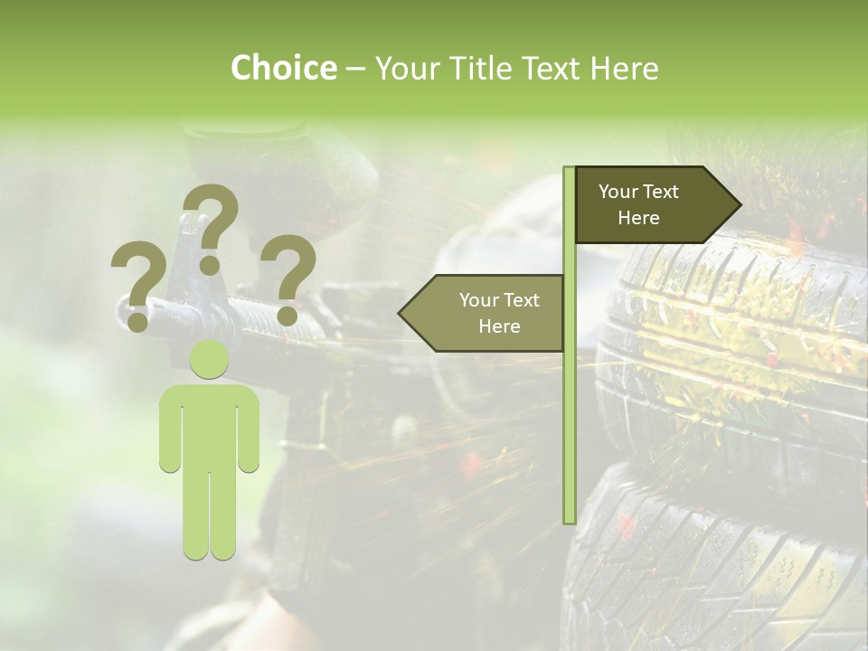 Enjoyment Aiming Equipment PowerPoint Template