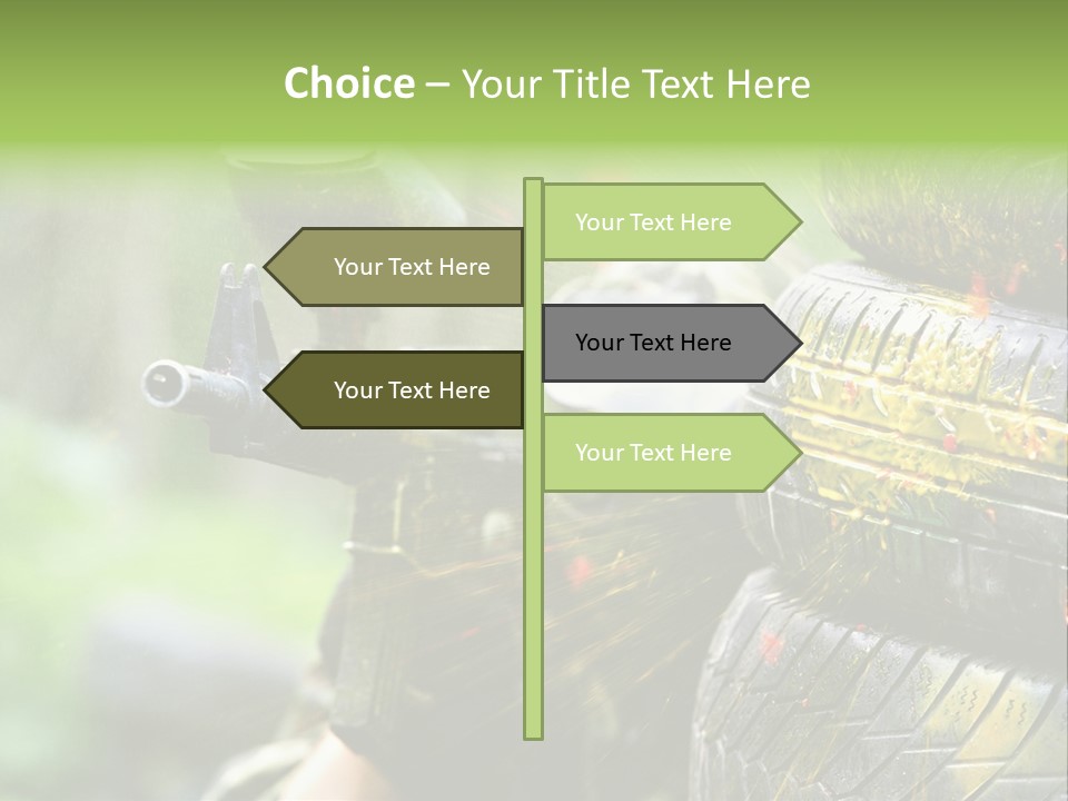 Enjoyment Aiming Equipment PowerPoint Template
