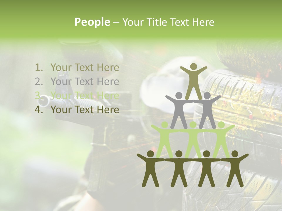 Enjoyment Aiming Equipment PowerPoint Template