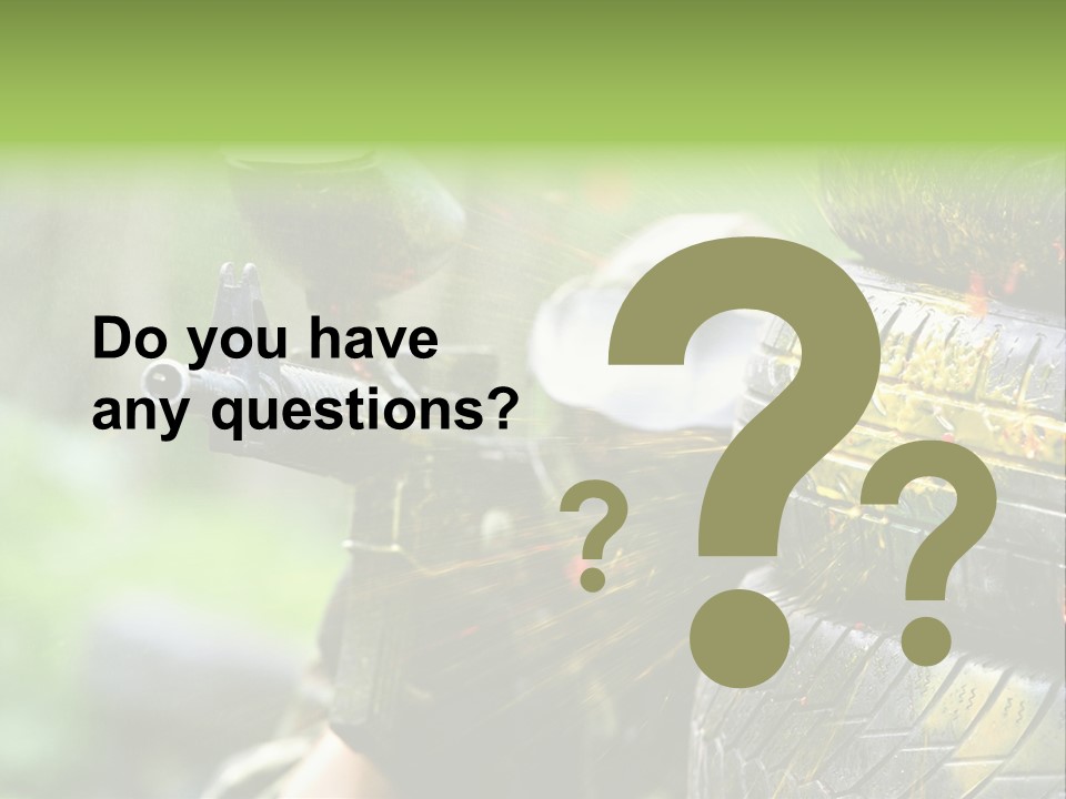 Enjoyment Aiming Equipment PowerPoint Template