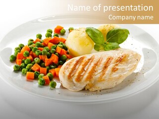 Chop White Potato PowerPoint Template