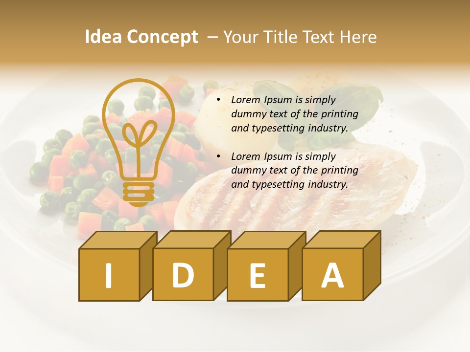 Chop White Potato PowerPoint Template