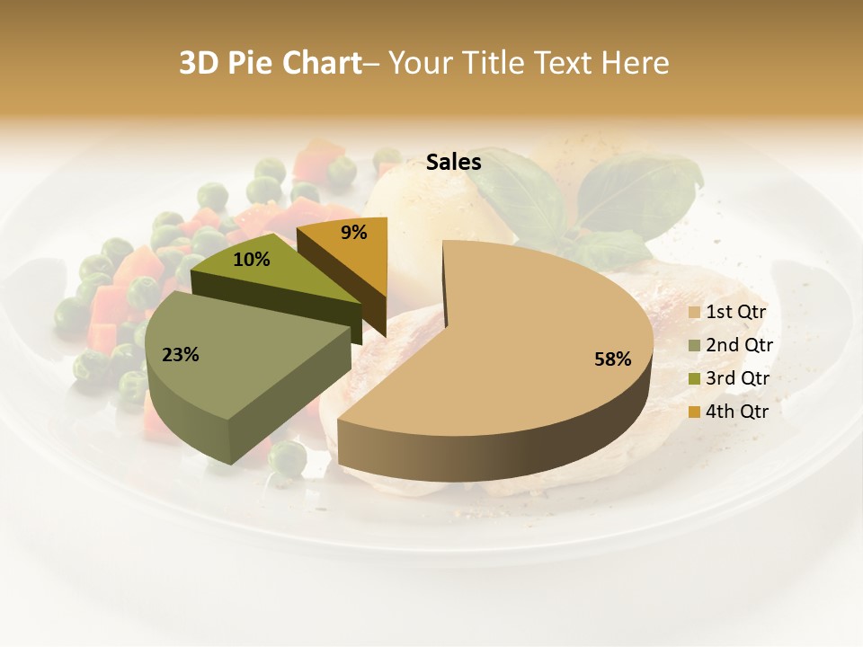 Chop White Potato PowerPoint Template