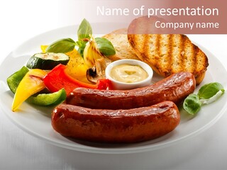 Diet Restaurant Nutrition PowerPoint Template