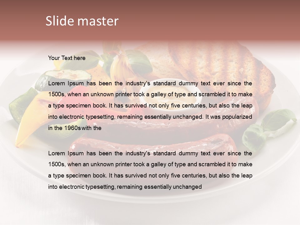 Diet Restaurant Nutrition PowerPoint Template