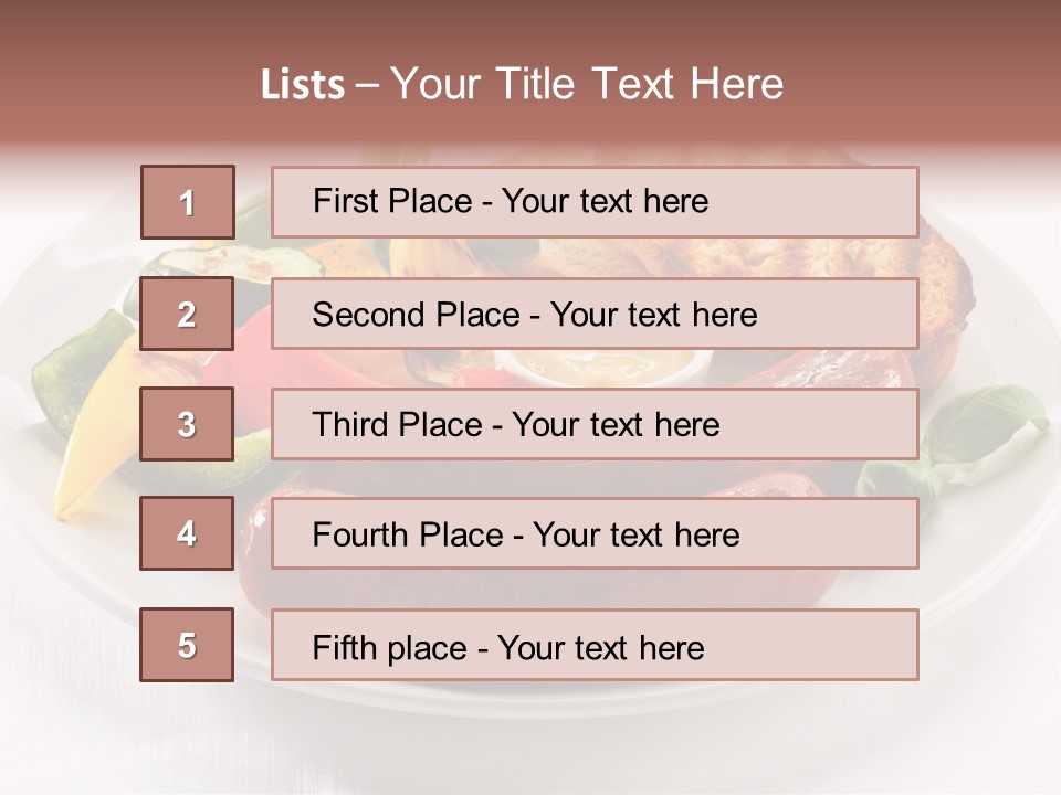 Diet Restaurant Nutrition PowerPoint Template