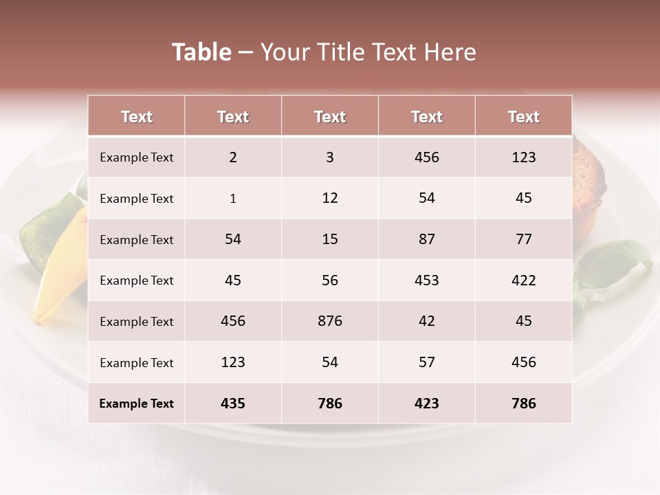 Diet Restaurant Nutrition PowerPoint Template