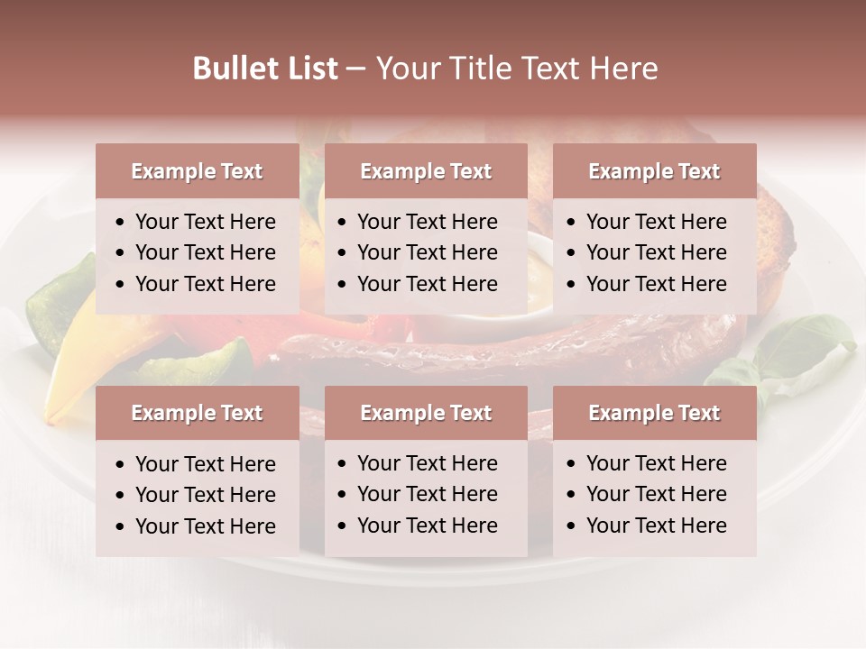 Diet Restaurant Nutrition PowerPoint Template
