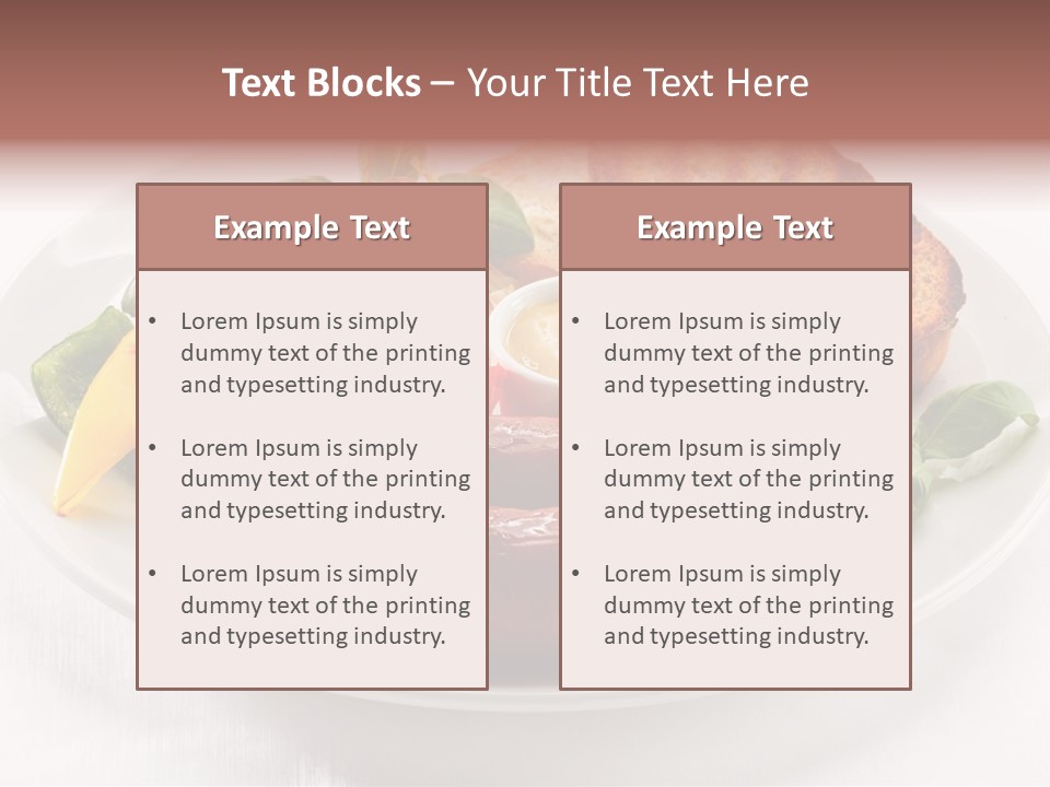 Diet Restaurant Nutrition PowerPoint Template
