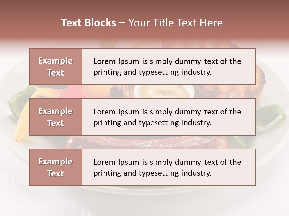 Diet Restaurant Nutrition PowerPoint Template