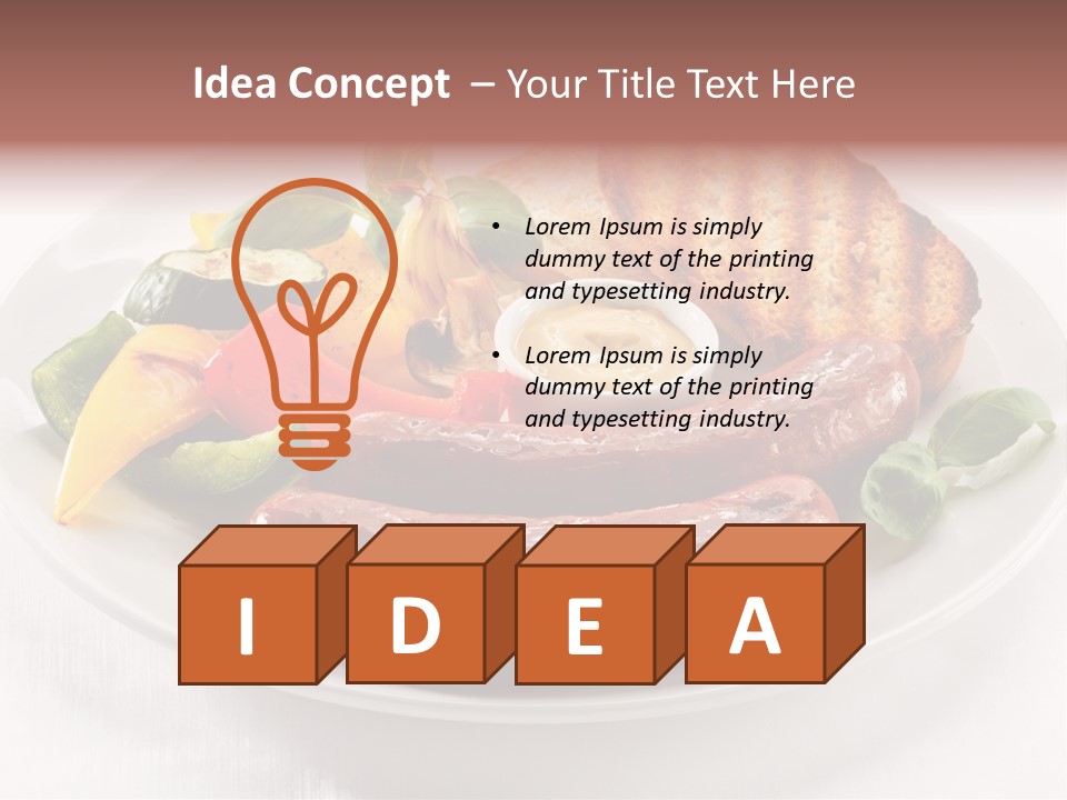 Diet Restaurant Nutrition PowerPoint Template