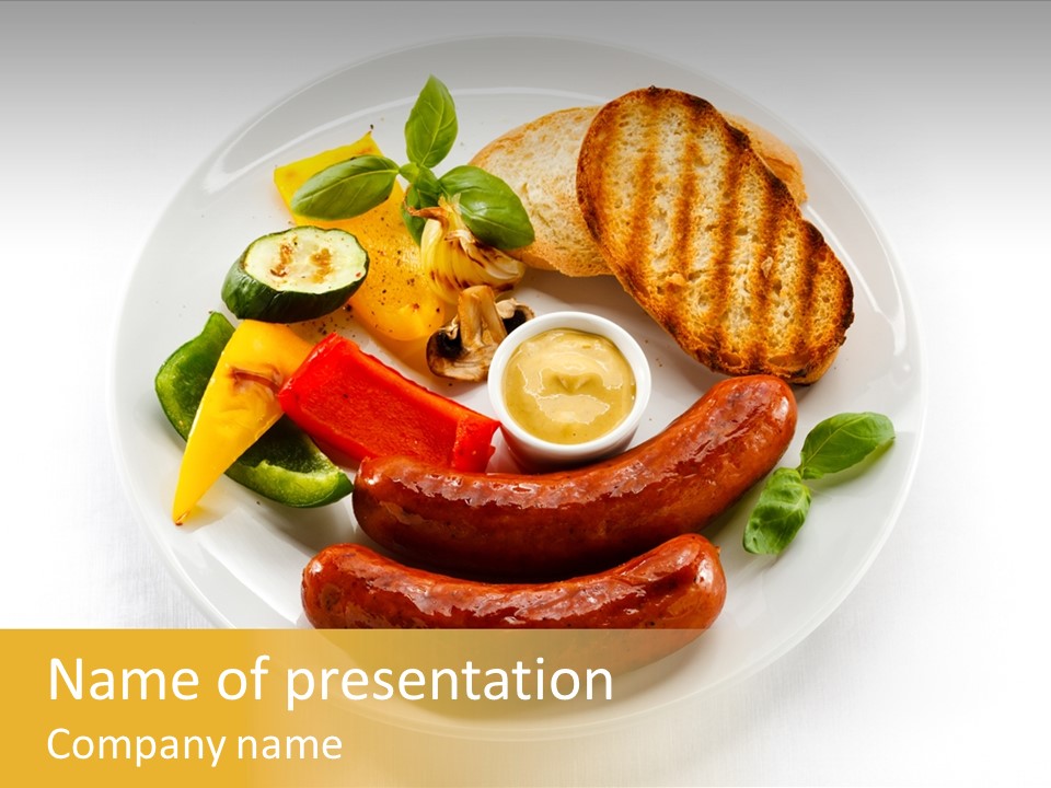 Fries Beef Eat PowerPoint Template