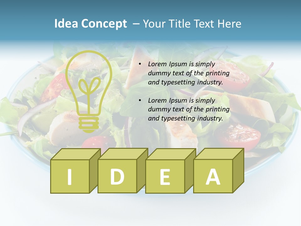 Grilled Fillet Onion PowerPoint Template