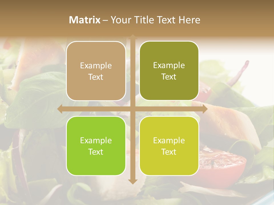 Roasted Vegetarian Vegetable PowerPoint Template