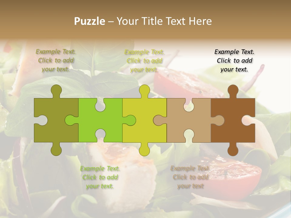 Roasted Vegetarian Vegetable PowerPoint Template