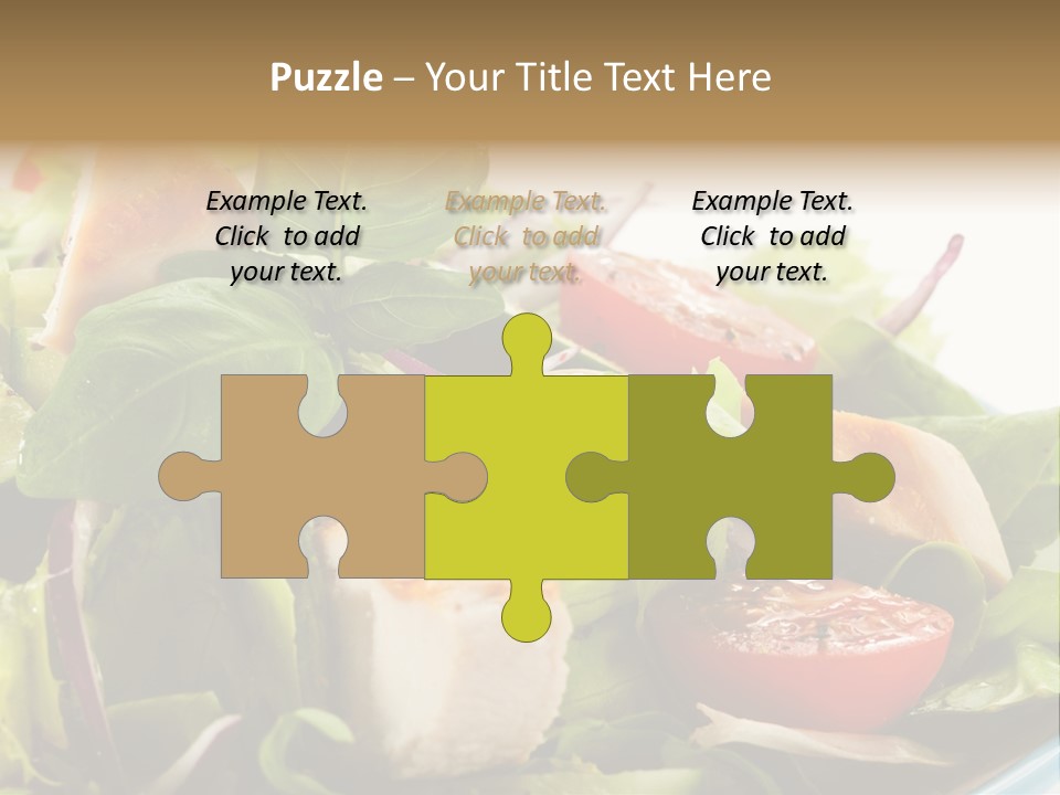 Roasted Vegetarian Vegetable PowerPoint Template