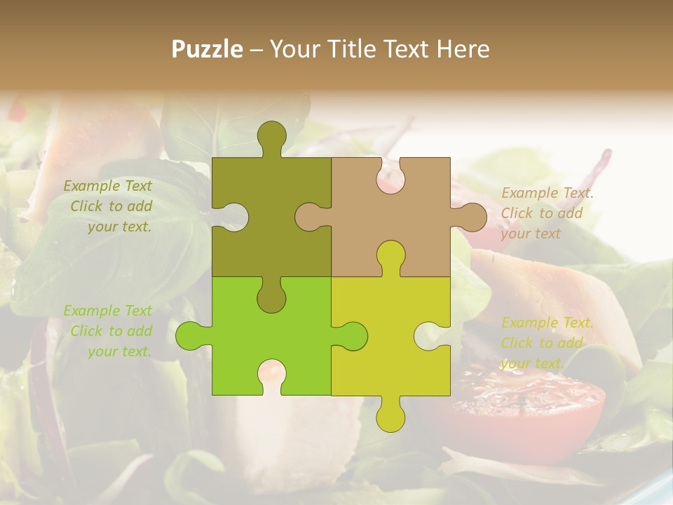 Roasted Vegetarian Vegetable PowerPoint Template