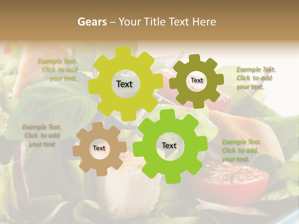 Roasted Vegetarian Vegetable PowerPoint Template