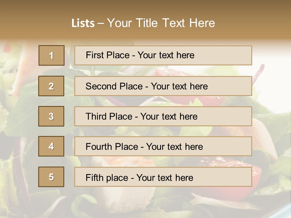 Roasted Vegetarian Vegetable PowerPoint Template