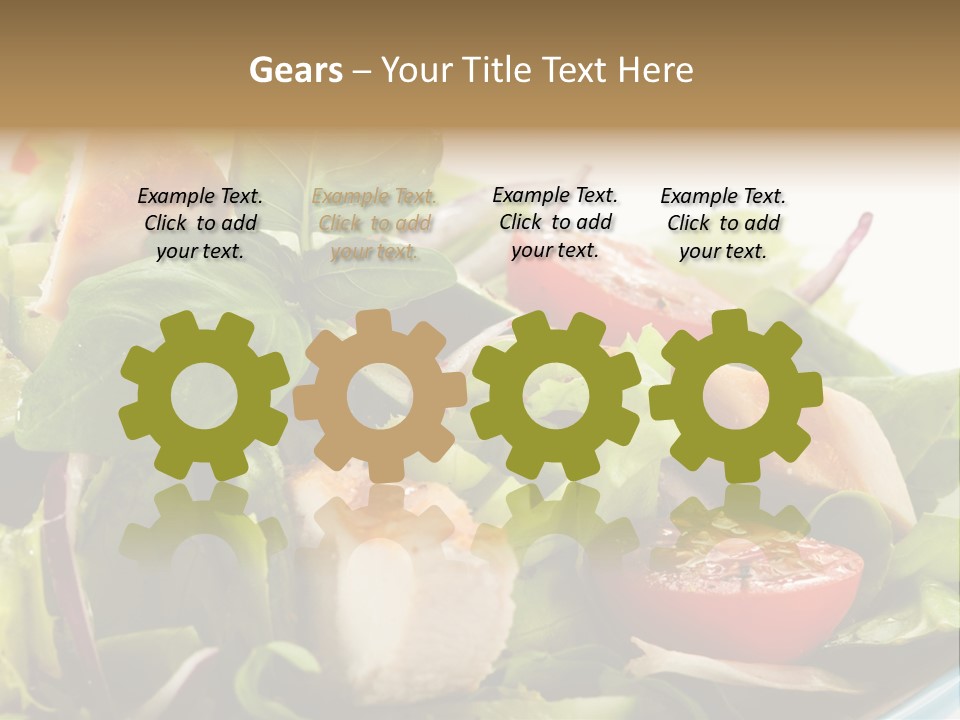 Roasted Vegetarian Vegetable PowerPoint Template