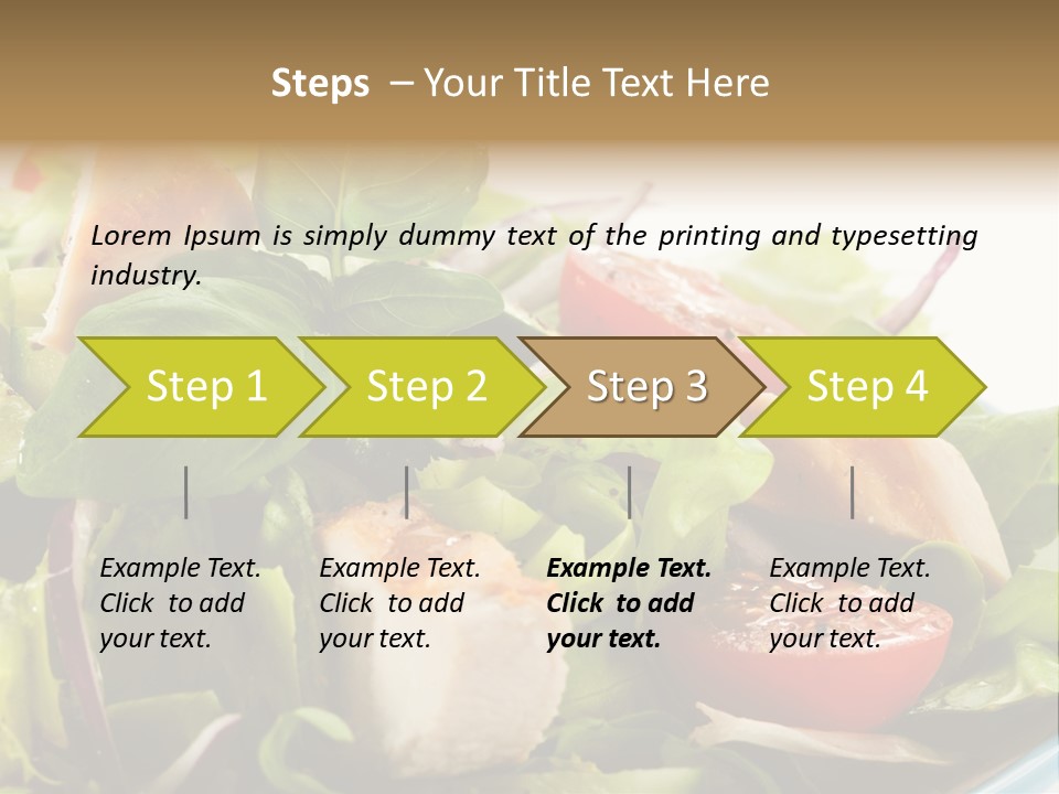 Roasted Vegetarian Vegetable PowerPoint Template