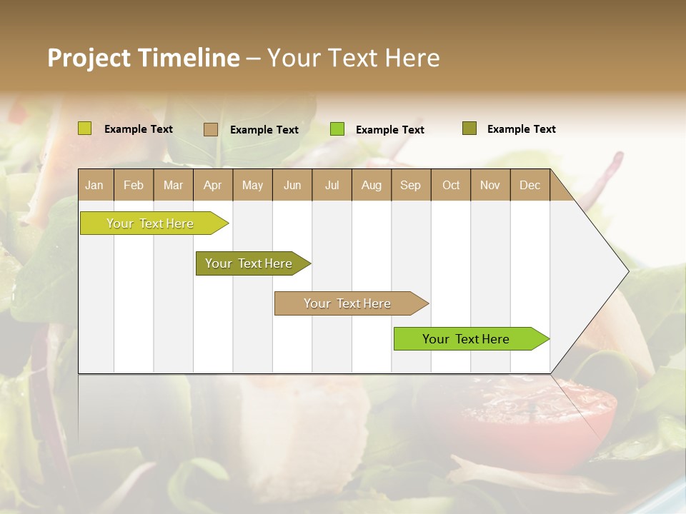 Roasted Vegetarian Vegetable PowerPoint Template
