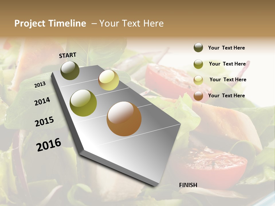 Roasted Vegetarian Vegetable PowerPoint Template