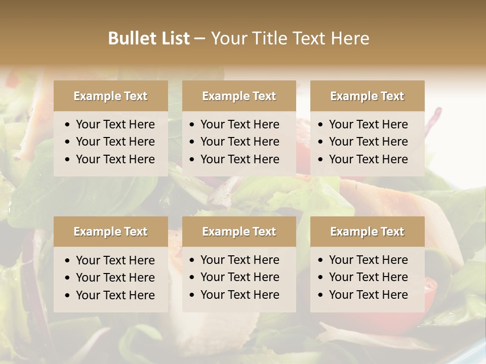 Roasted Vegetarian Vegetable PowerPoint Template