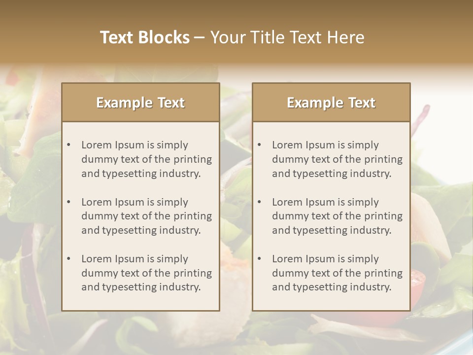 Roasted Vegetarian Vegetable PowerPoint Template