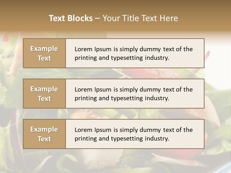 Roasted Vegetarian Vegetable PowerPoint Template
