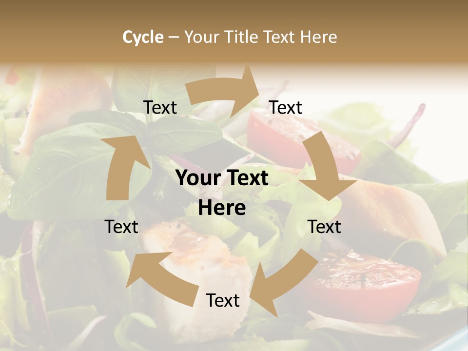 Roasted Vegetarian Vegetable PowerPoint Template