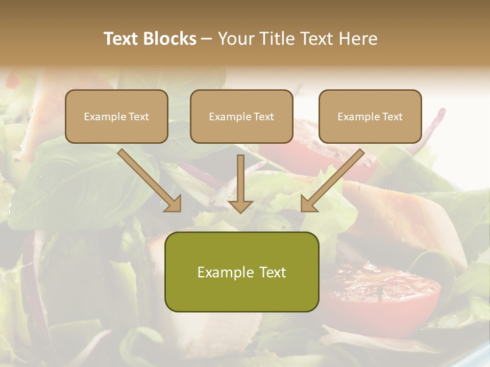 Roasted Vegetarian Vegetable PowerPoint Template