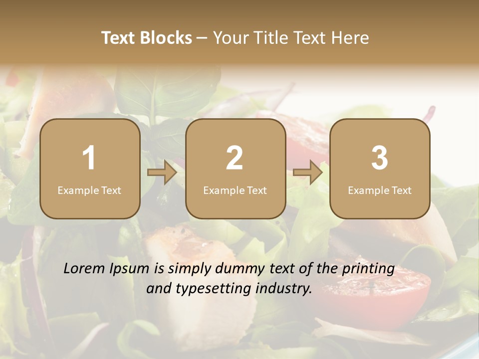 Roasted Vegetarian Vegetable PowerPoint Template