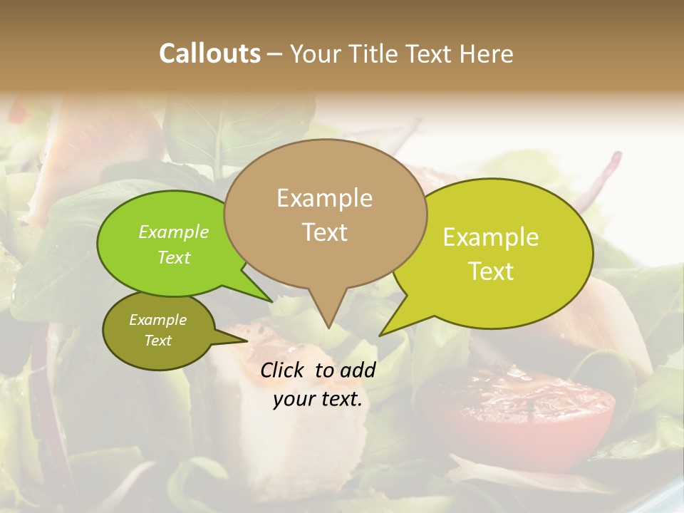 Roasted Vegetarian Vegetable PowerPoint Template