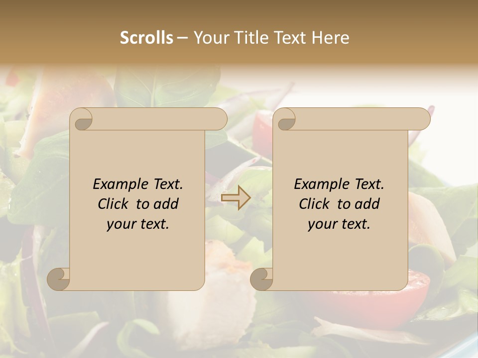 Roasted Vegetarian Vegetable PowerPoint Template