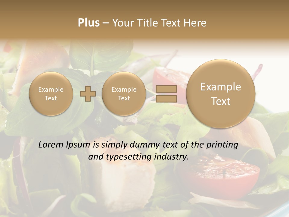 Roasted Vegetarian Vegetable PowerPoint Template