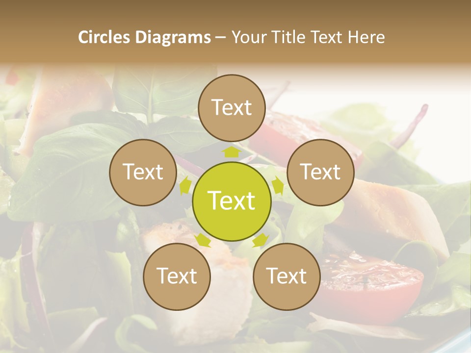 Roasted Vegetarian Vegetable PowerPoint Template