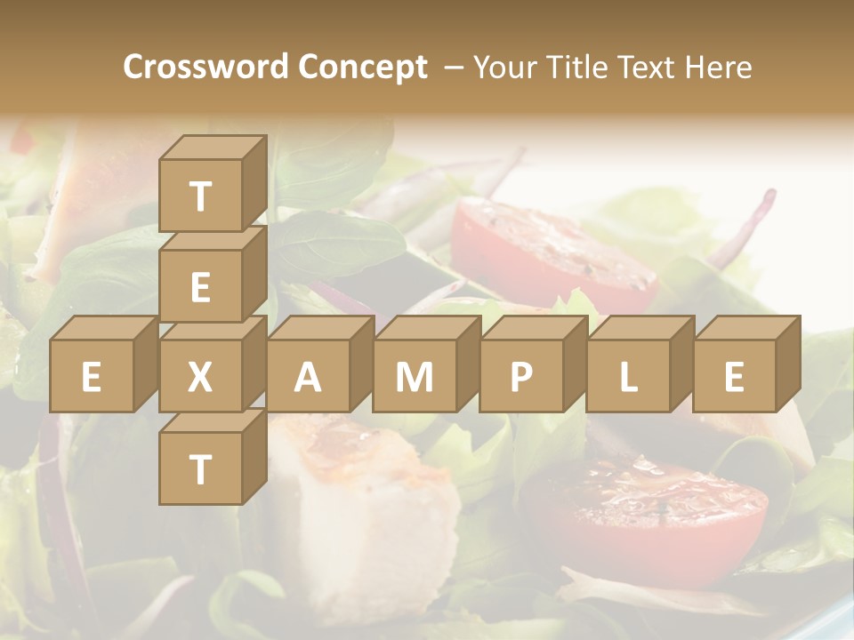 Roasted Vegetarian Vegetable PowerPoint Template