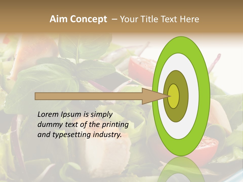 Roasted Vegetarian Vegetable PowerPoint Template