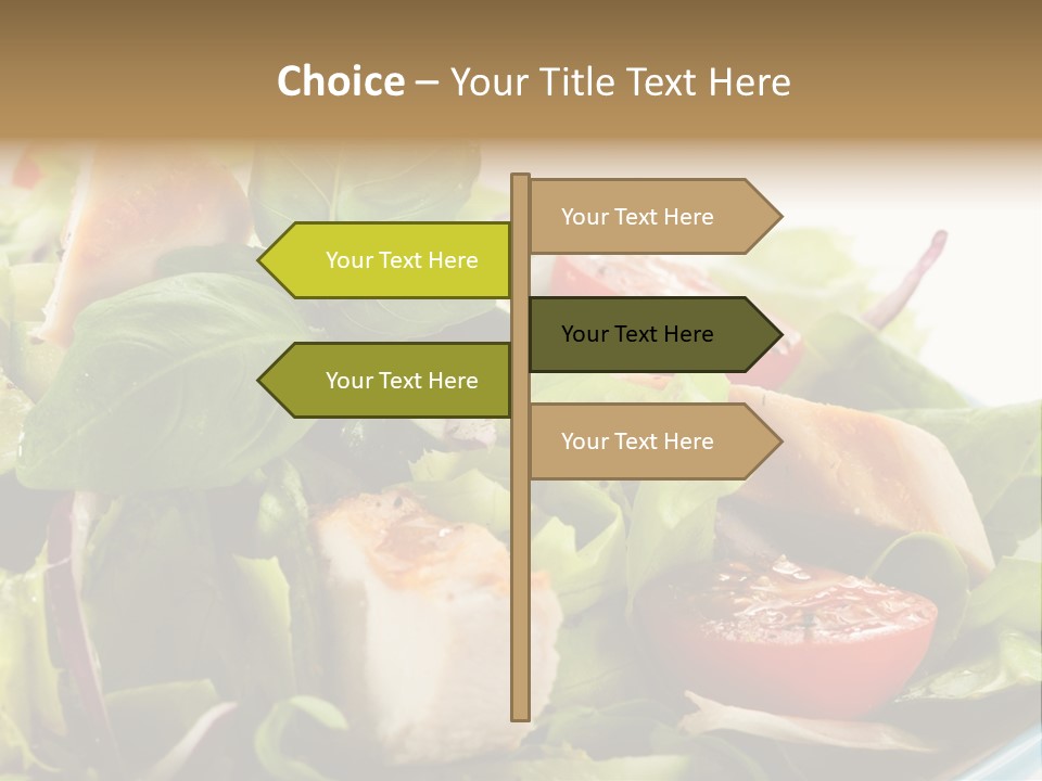 Roasted Vegetarian Vegetable PowerPoint Template