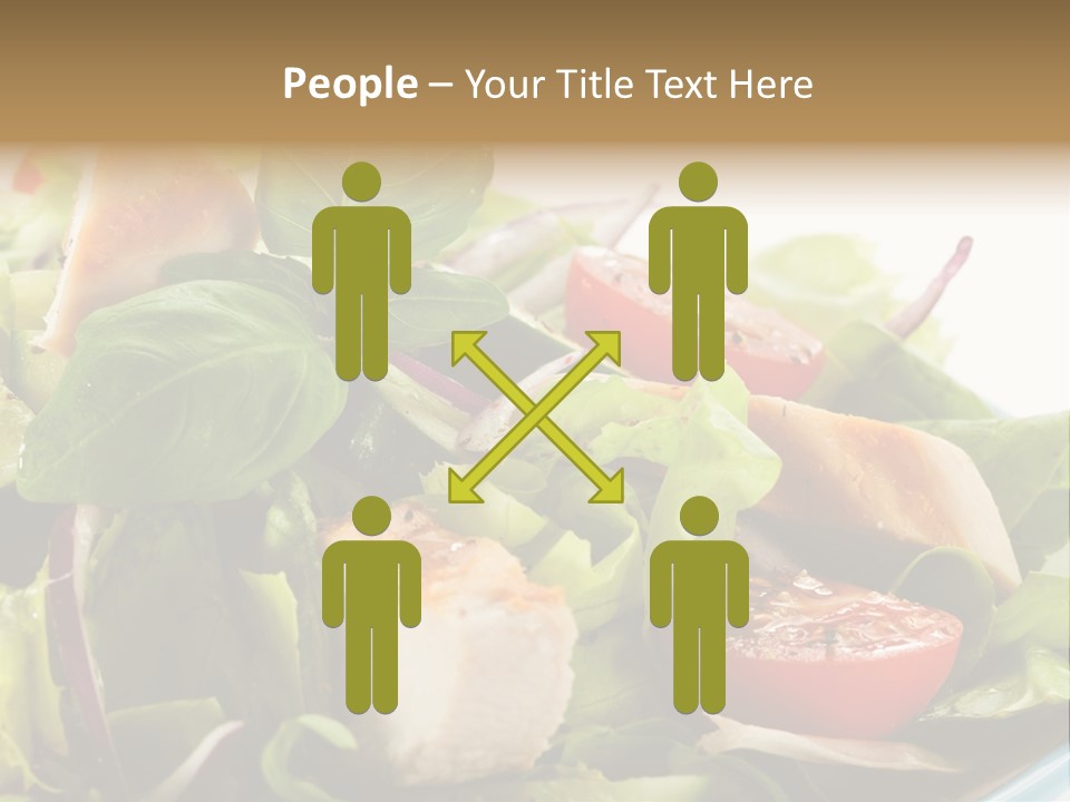 Roasted Vegetarian Vegetable PowerPoint Template