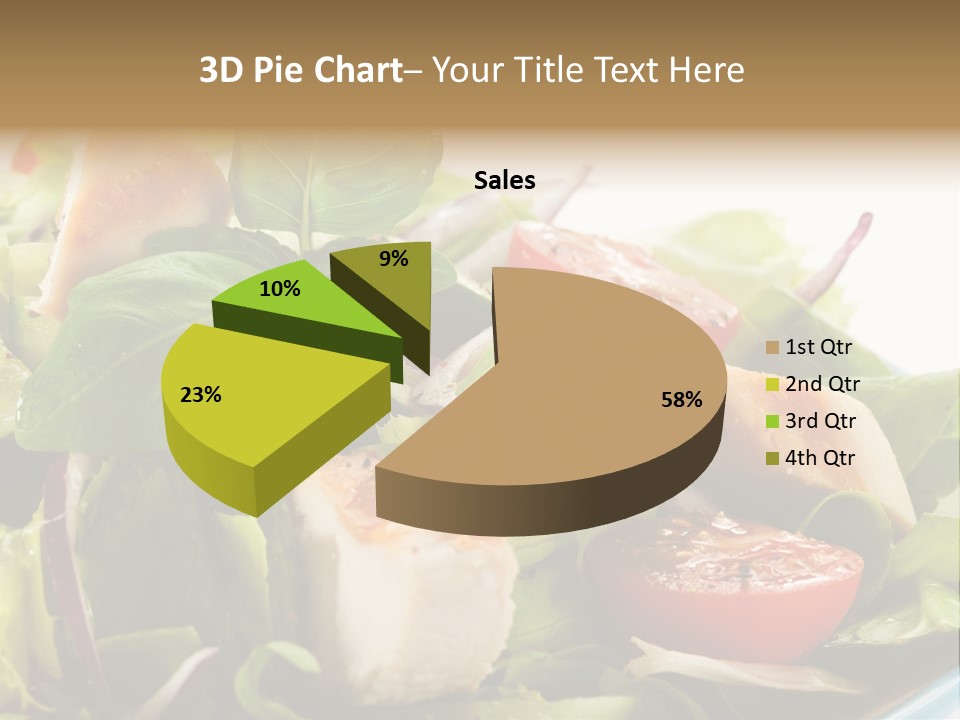 Roasted Vegetarian Vegetable PowerPoint Template
