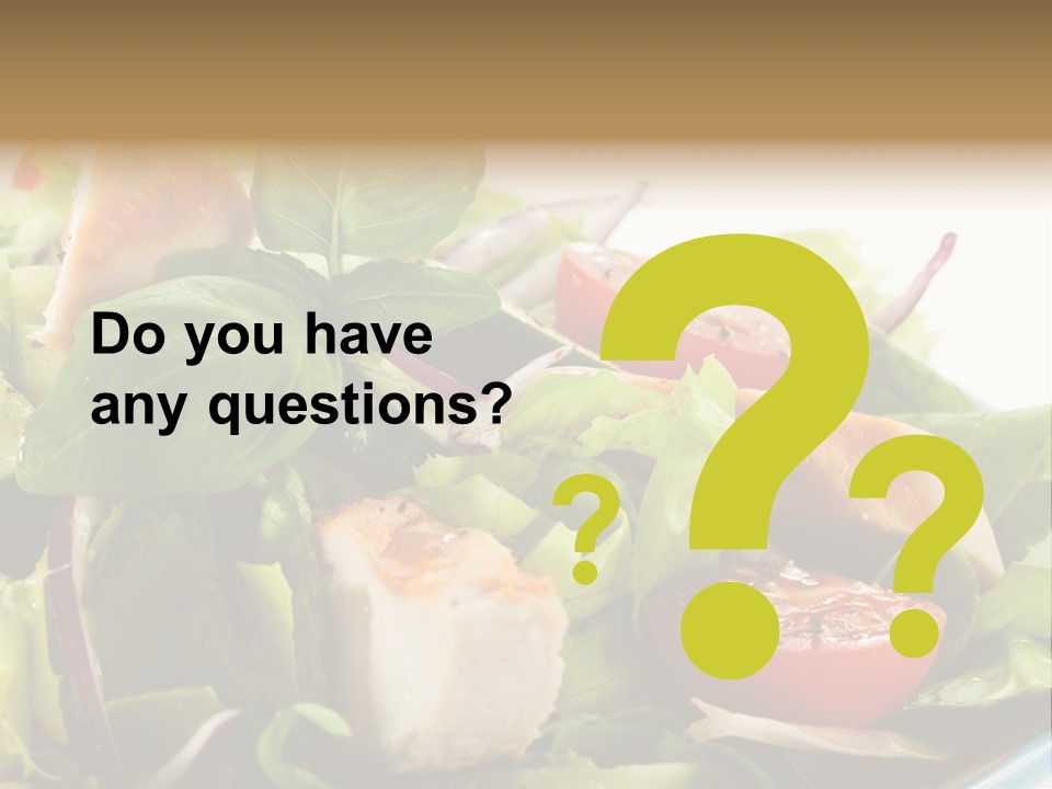 Roasted Vegetarian Vegetable PowerPoint Template