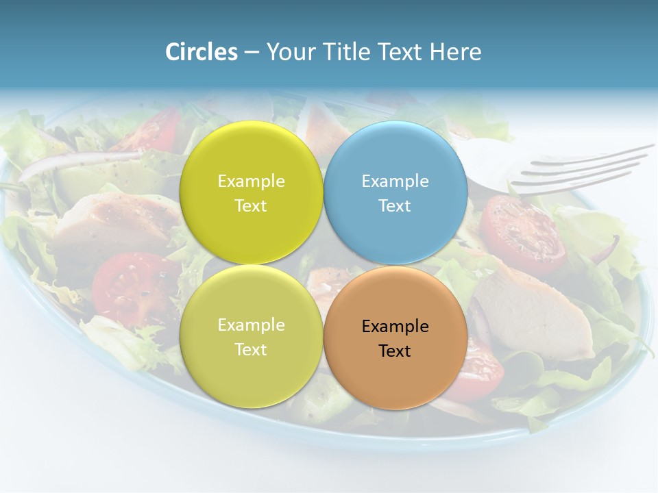 Close Up Dinning Low Fat PowerPoint Template