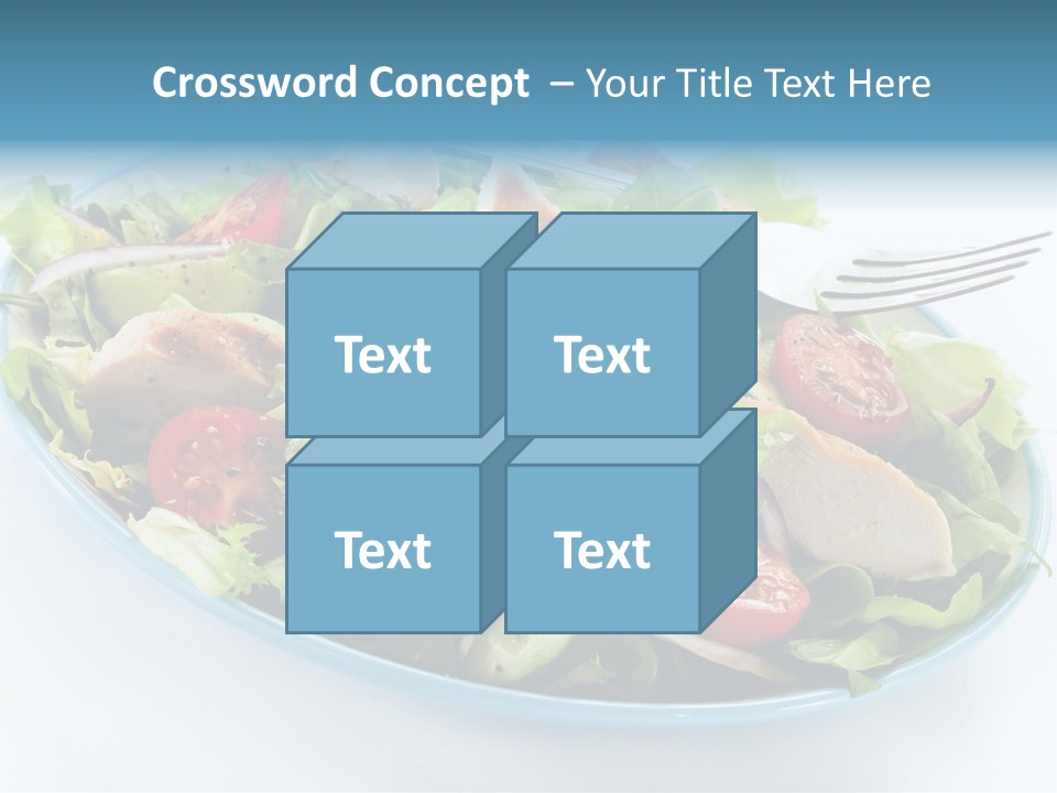 Close Up Dinning Low Fat PowerPoint Template