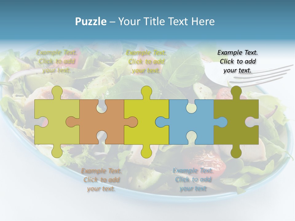 Close Up Dinning Low Fat PowerPoint Template