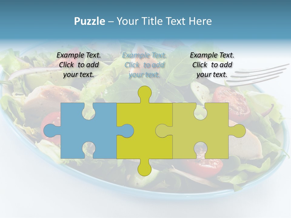 Close Up Dinning Low Fat PowerPoint Template