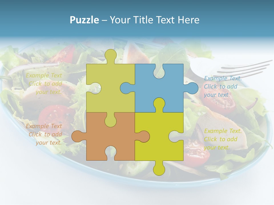 Close Up Dinning Low Fat PowerPoint Template