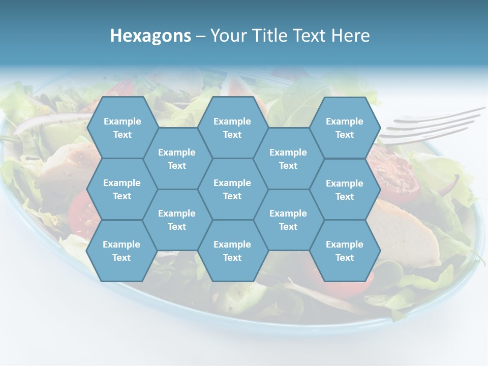 Close Up Dinning Low Fat PowerPoint Template