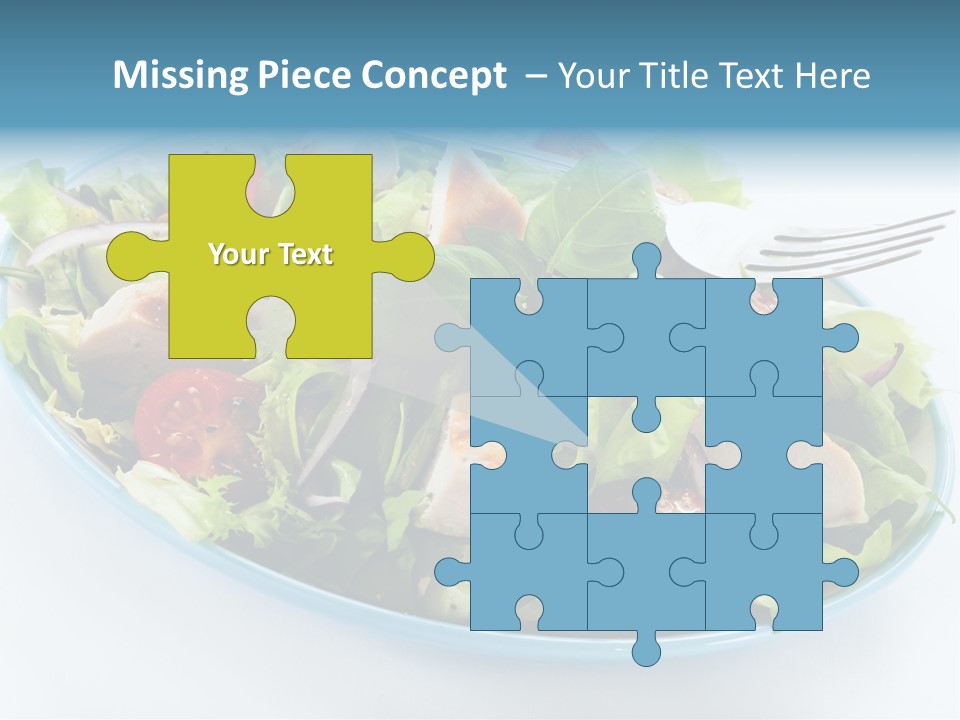 Close Up Dinning Low Fat PowerPoint Template